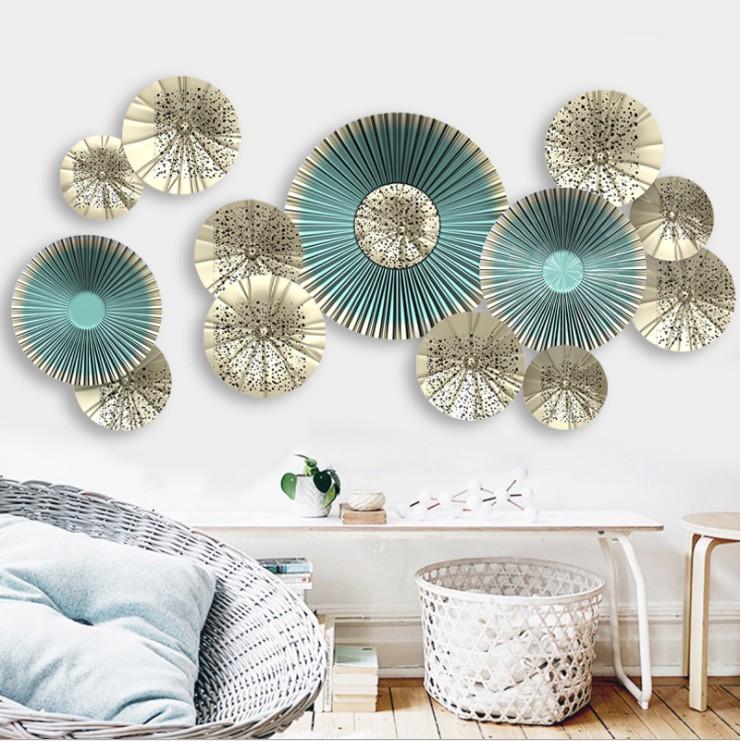 Decal dán tường trang trí - LÁ SEN XANH HIỆN ĐẠI SẮC NÉT