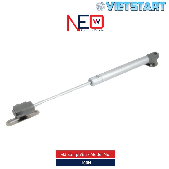 Tay nâng cánh tủ tay đẩy thủy lực-Chất liệu kim loại-Màu bạc