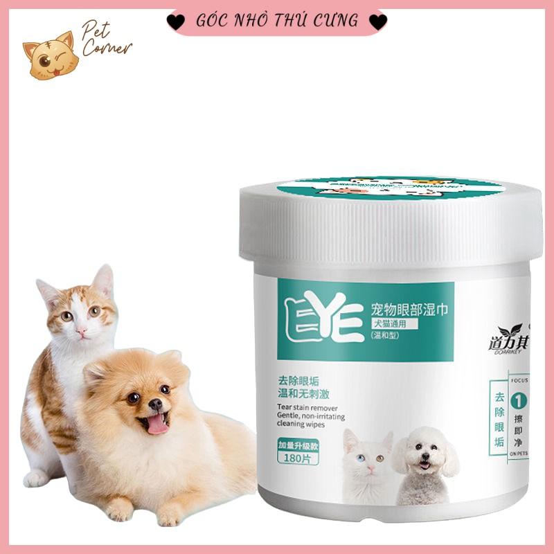 Khăn ướt lau mắt và tai cho thú cưng Dorrikey