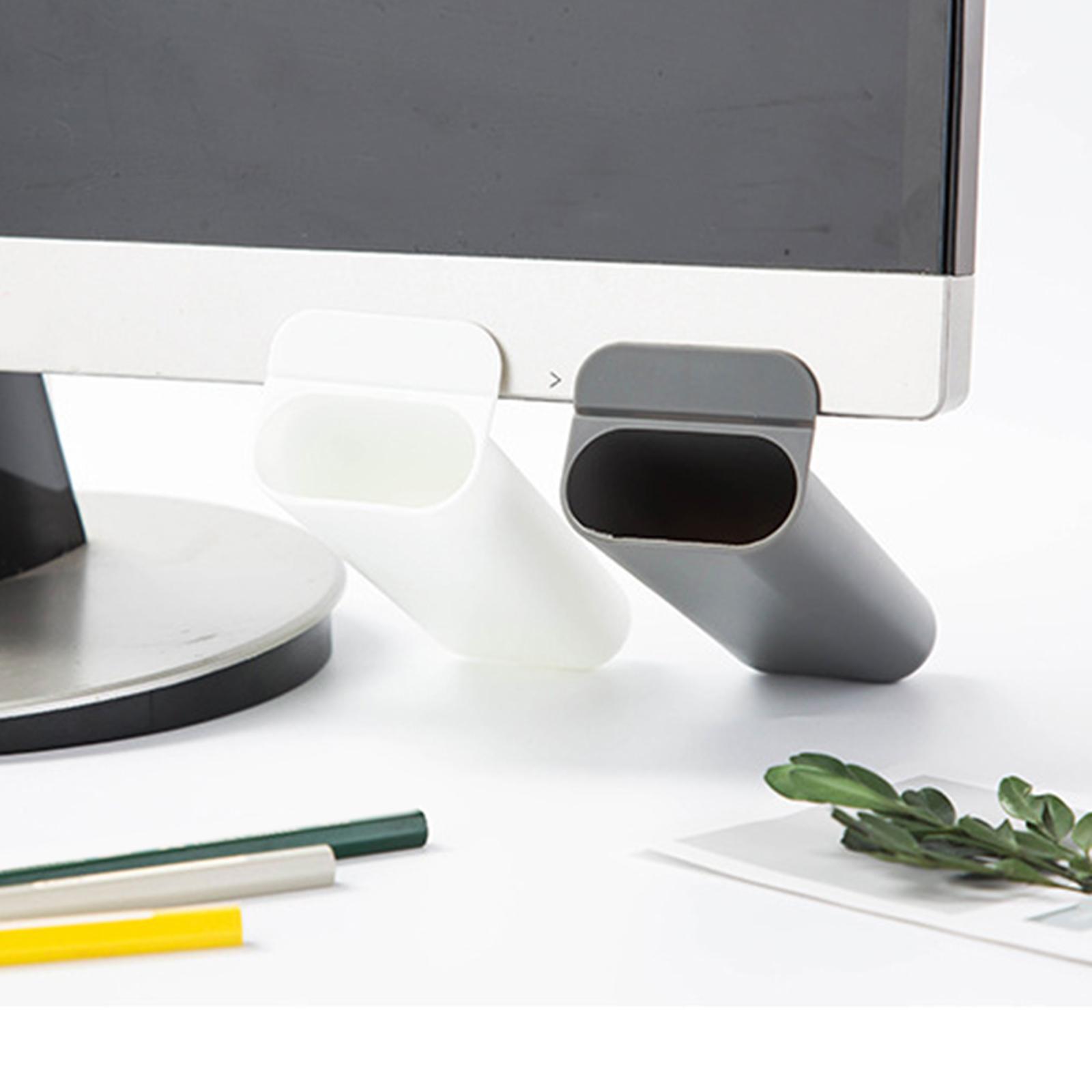 Computer Monitor Pocket Pencil Holder Desktop Accessories Office Stationery