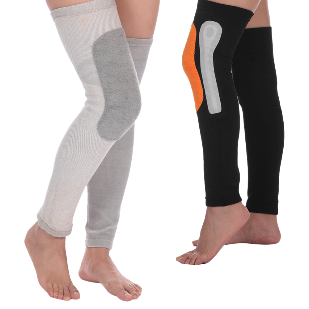 Cặp miếng đệm đầu gối dài giữ nhiệt, hỗ trợ chơi thể thao