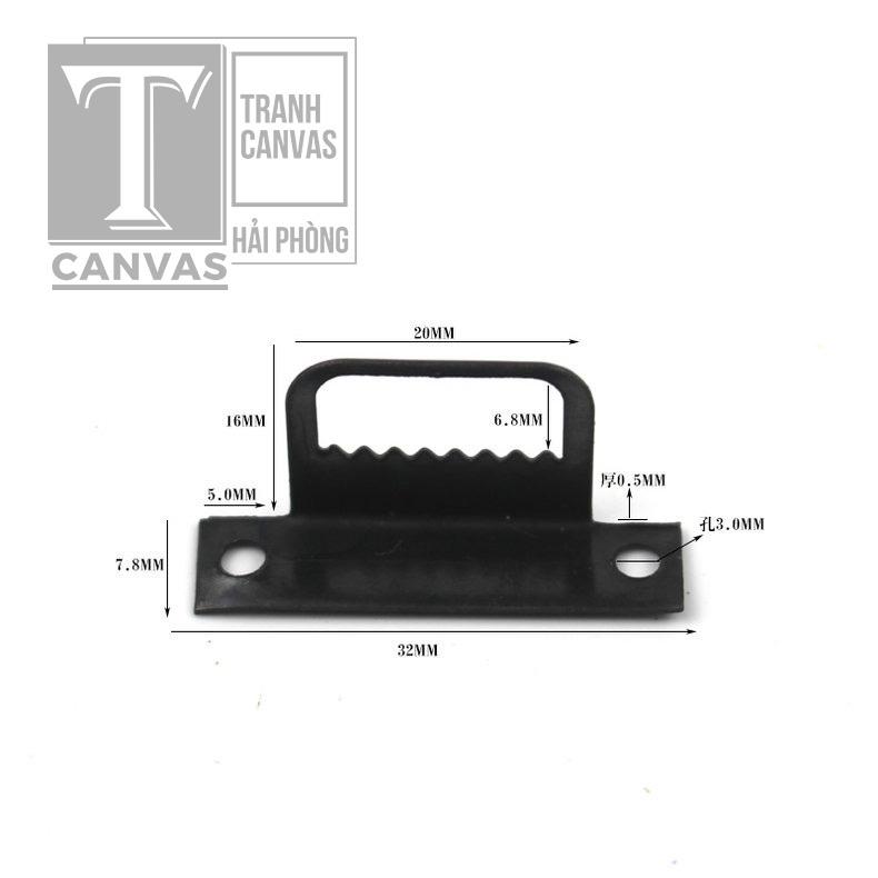 Set 10 móc sắt đen treo tranh ảnh - móc treo tranh tiện lợi, khuy treo tranh