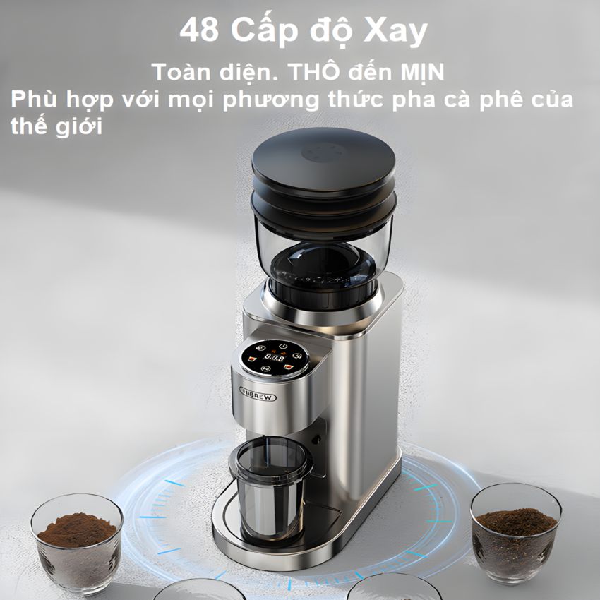 Máy xay hạt cà phê Espresso chuyên nghiệp thương hiệu Mỹ cao cấp HiBREW G7 - Công suất 150W - Hàng nhập khẩu
