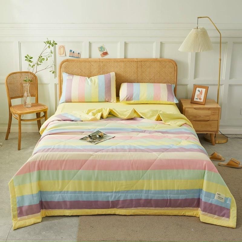 Bộ Chăn Ga Cotton Linen Chăn Trần Bông - Hàng dày, đẹp, bền.