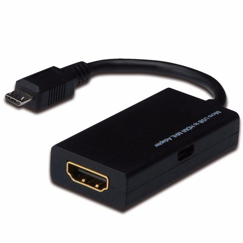 Cáp chuyển Micro USB sang TV - MHL to HDMI (MHL 5pin đen)