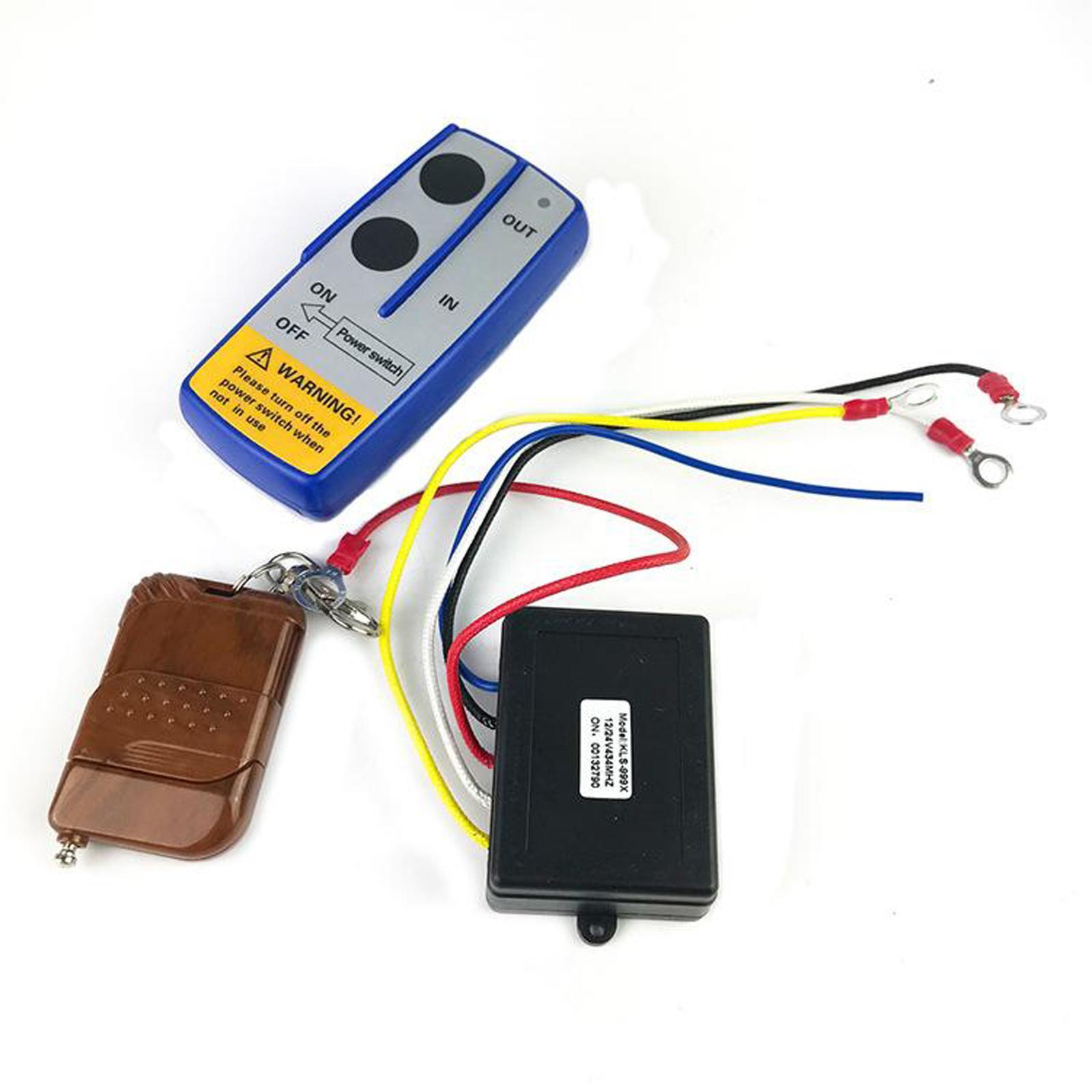 12V Universal Mini Car Wireless Winch Electric Remote Control