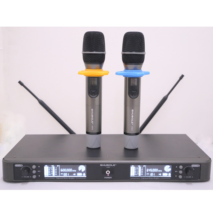 Đầu Thu Karaoke Không Dây Shubole K-9II + 2 Micro Không Dây UHF Chính Hãng