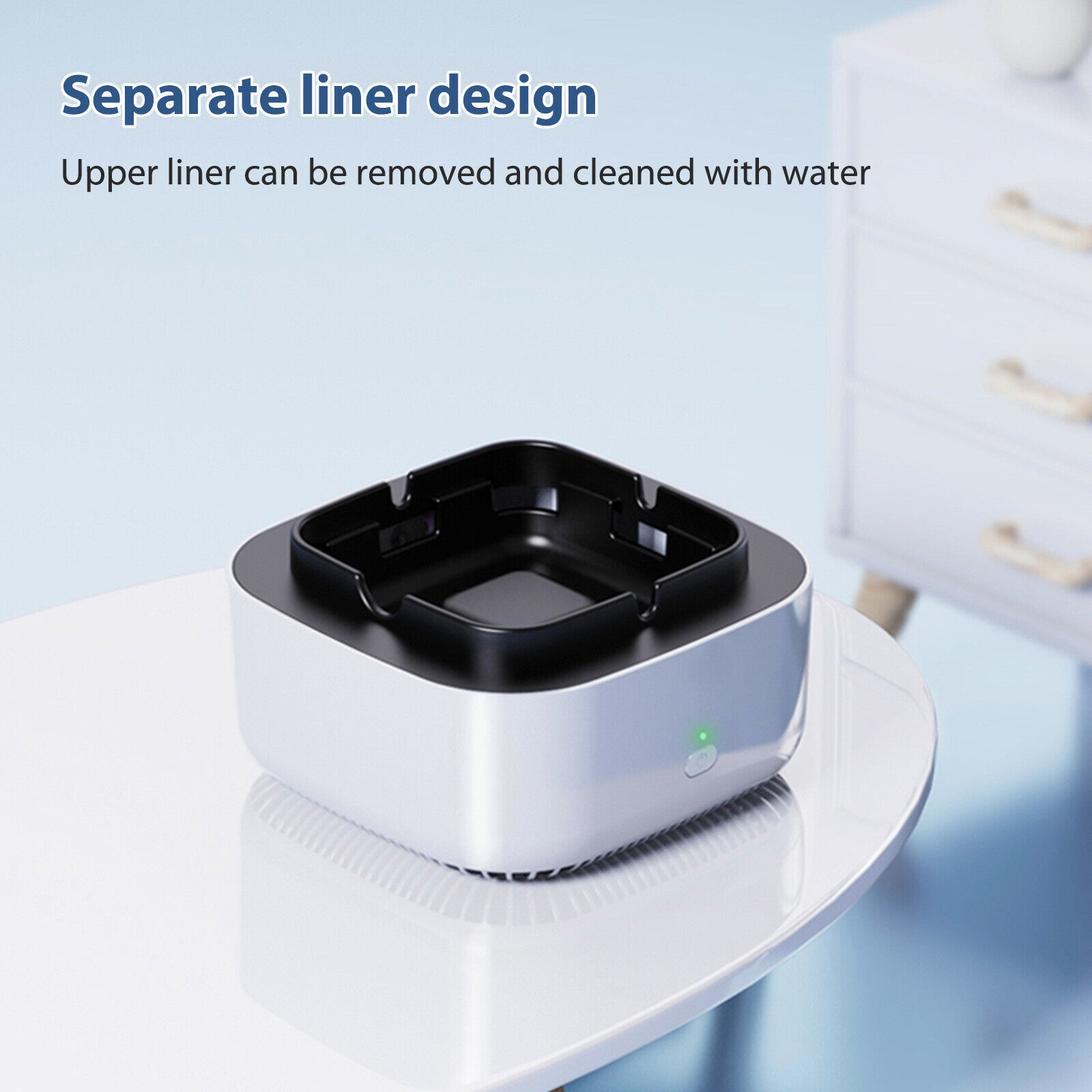 Gạt tàn không khói, khử mùi ion âm ô tô Electronic Air Purifier Ash Tray