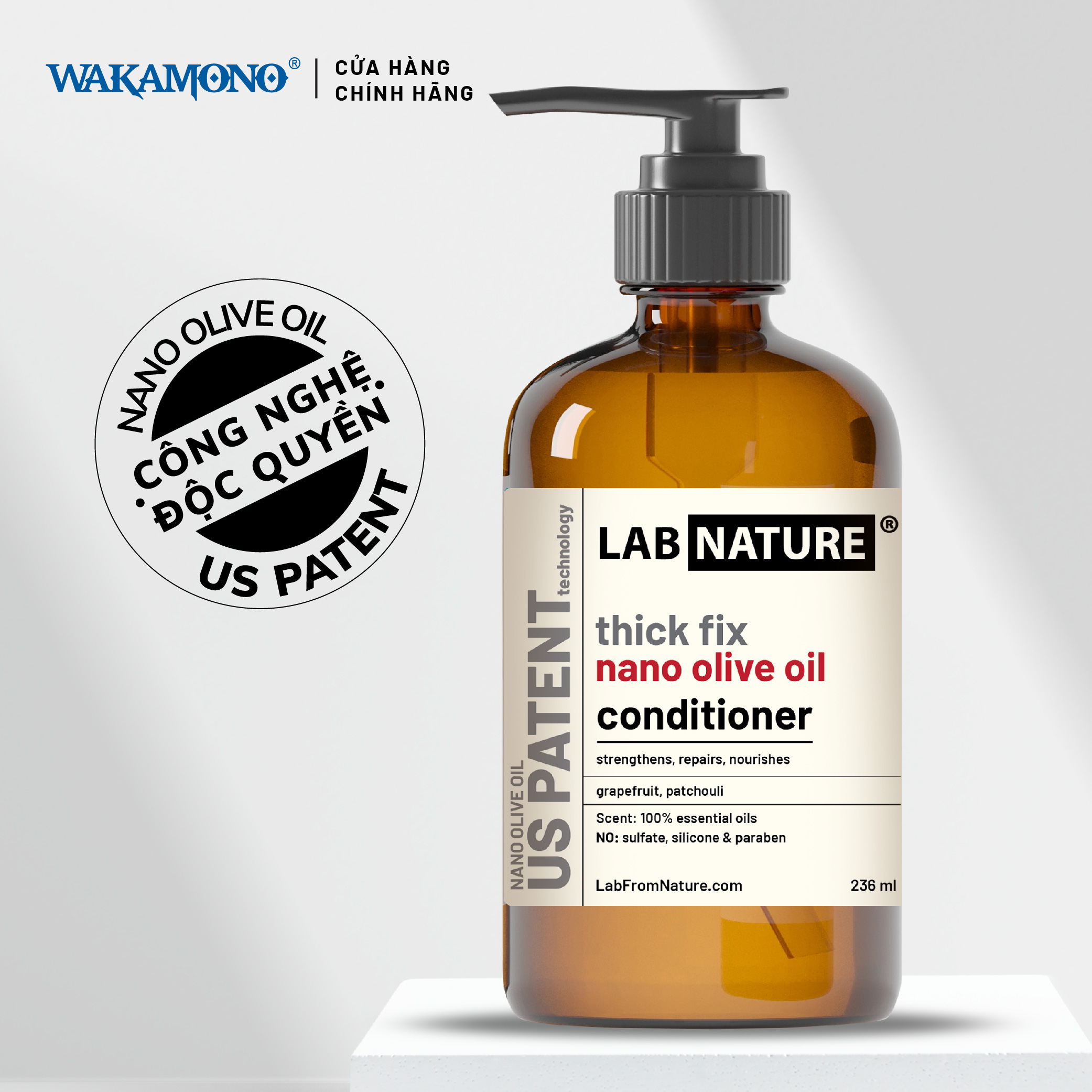 Dầu xả Ngăn rụng tóc Lab Nature Thick Fix - Công nghệ hàn gắn cấu trúc tóc - 480g