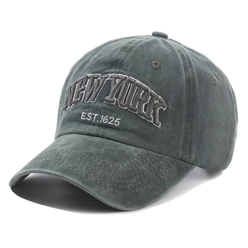 Thương hiệu New York rửa mũ bông cho nam giới Gorras Snapback Mũ bóng chày Casquette Dad Hat ngoài trời Color: Khaki