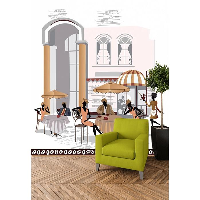Tranh dán tường canvas đường phố ADH8542
