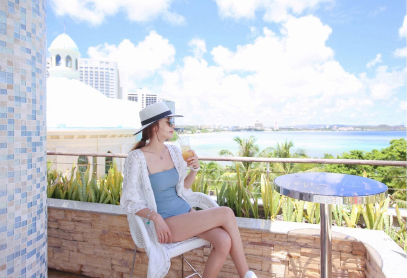 Áo ren lưới đi biển choàng khoác ngoài bikini màu trắng dáng dài tiểu thư phong cách Hàn hot trend - A03