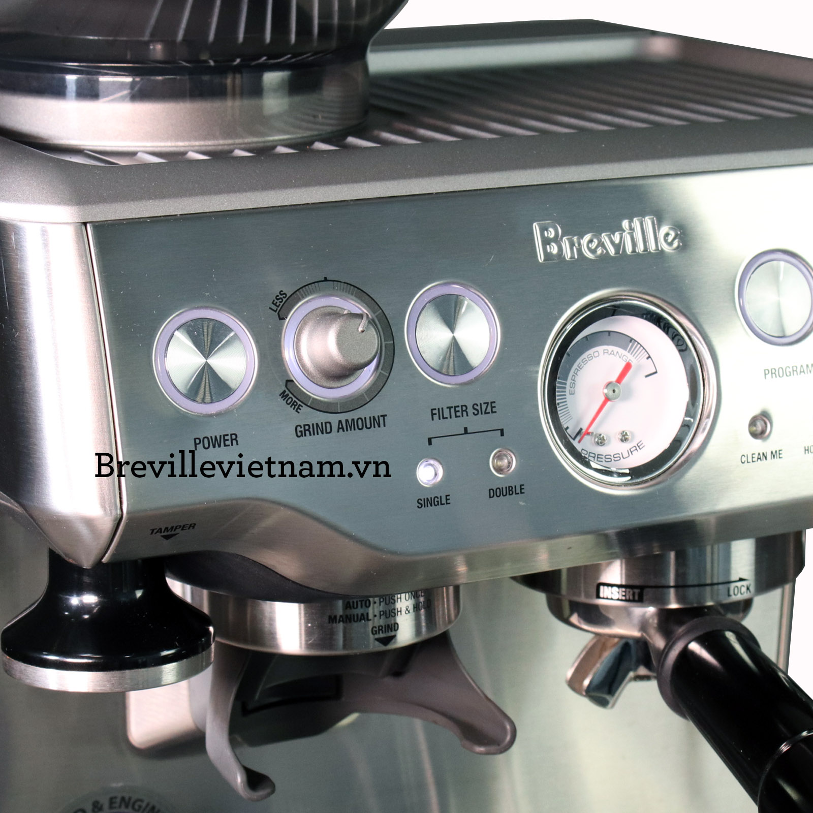 Máy pha cà phê Breville 870 The Barista Express (BES870BSS) - Hàng chính hãng