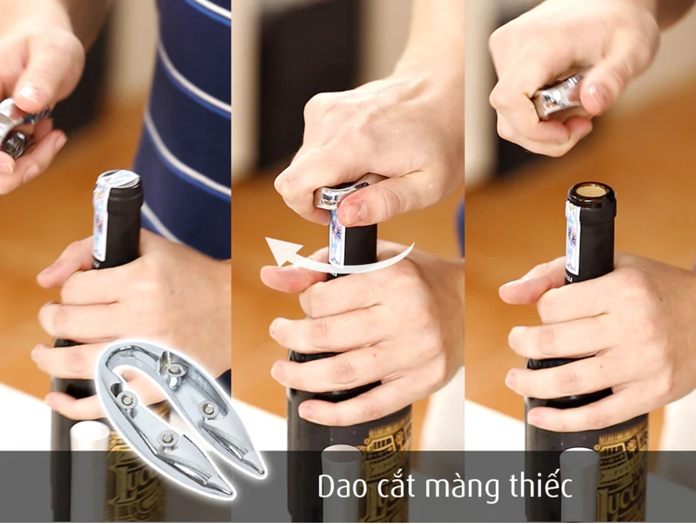 Dụng cụ mở rượu khí cao áp - Khuyến mại: Mua 1 Tặng 2