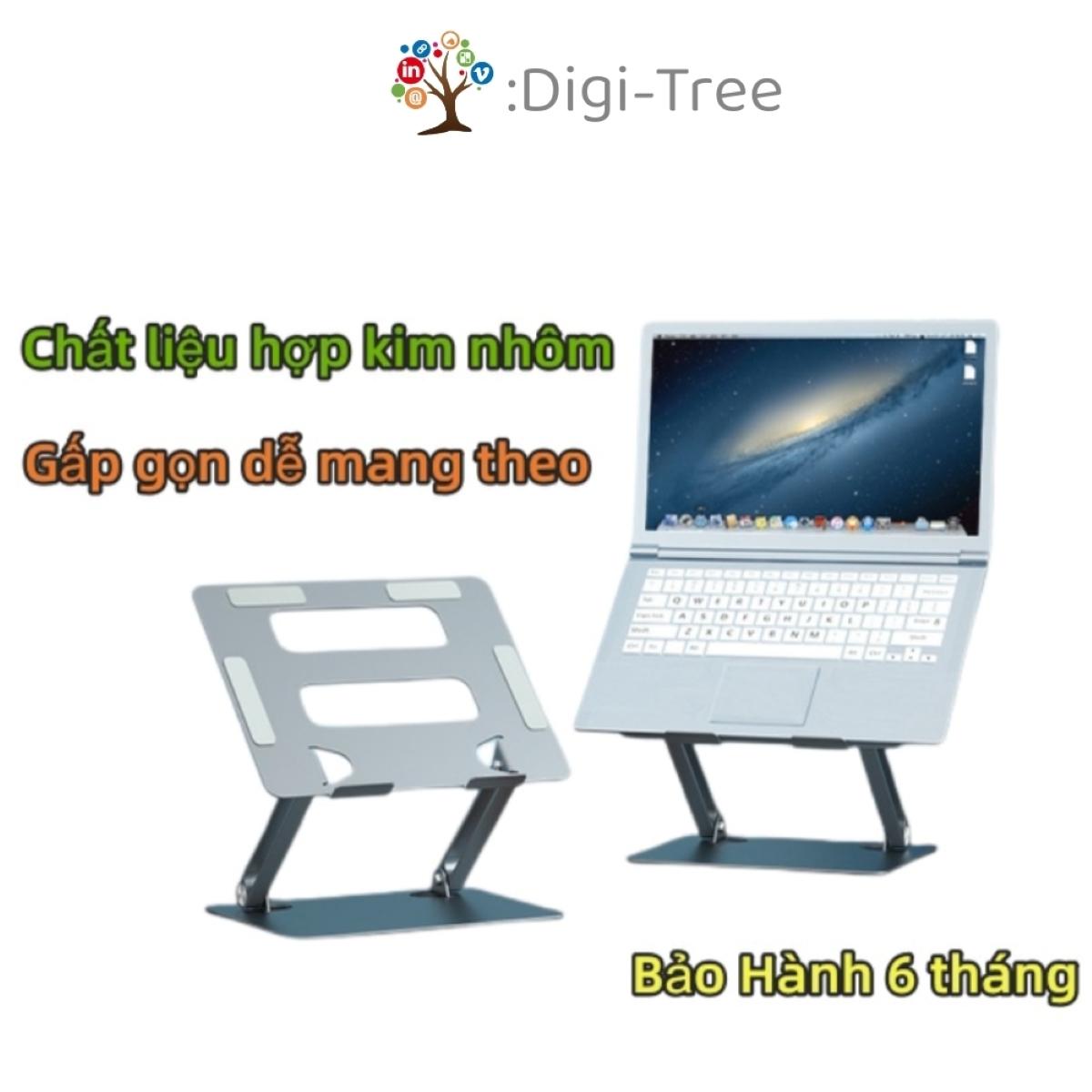 Giá Đỡ Laptop,Tablet Hợp Kim Nhôm Cao Cấp Chỉnh Độ Cao Theo Ý Muốn, Chống Mỏi Vai Gáy - Bạc