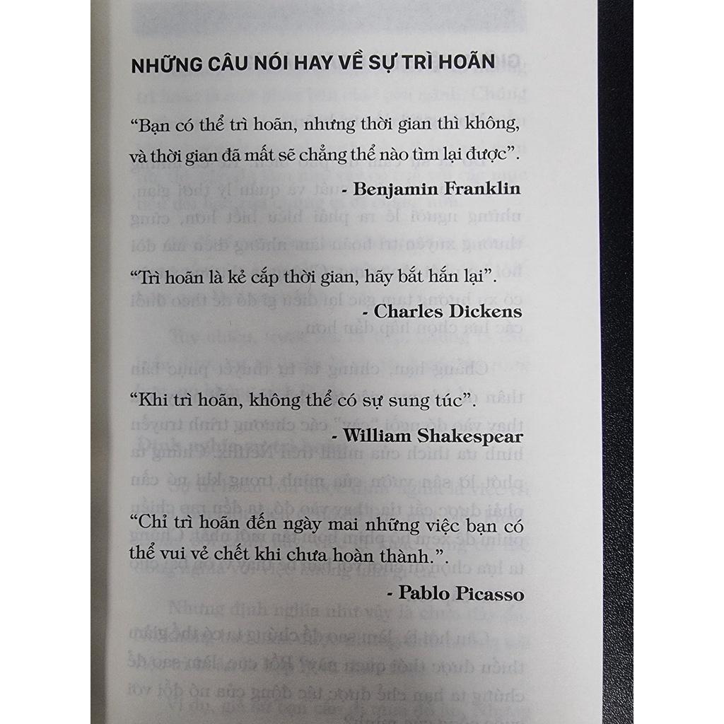 Sách - Muốn Thành Công Nói Không Với Trì Hoãn