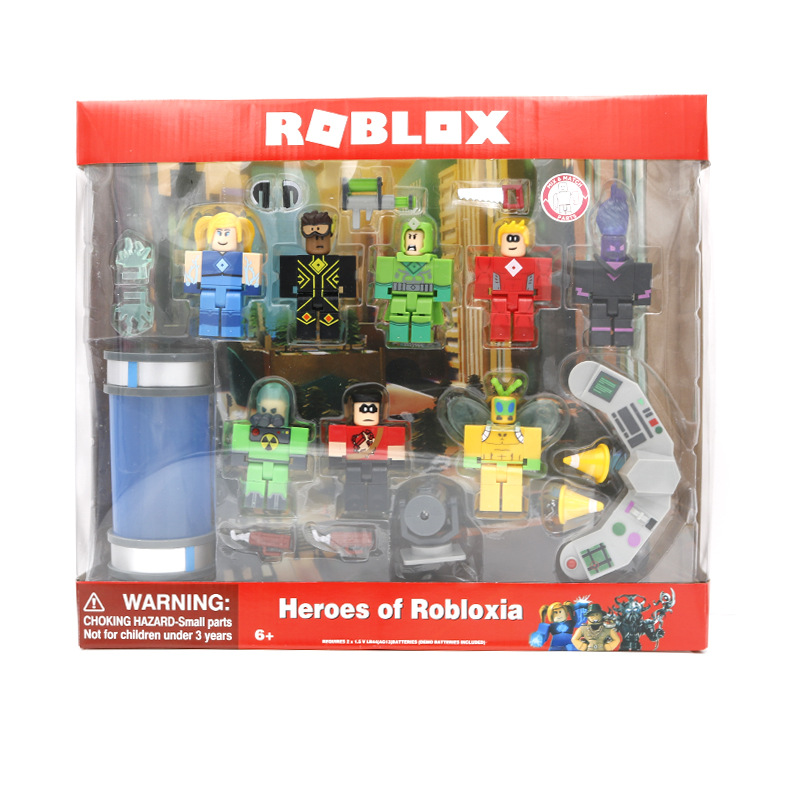Mô Hình Roblox Heroes Robloxia - Gồm 8 Mô Hình + Phụ Kiện Xung Quanh