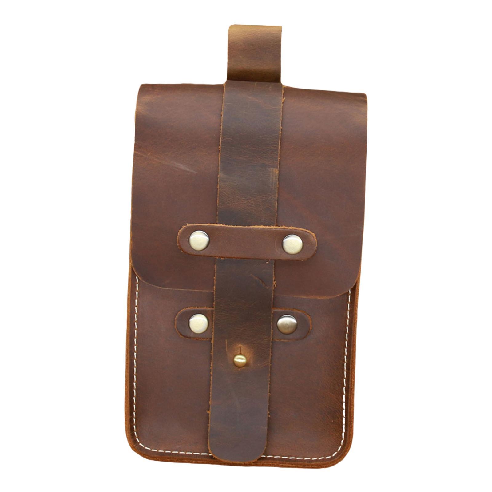 PU Leather Fanny Pack Waist Bag Holiday Decorative Vintage Style for Walking