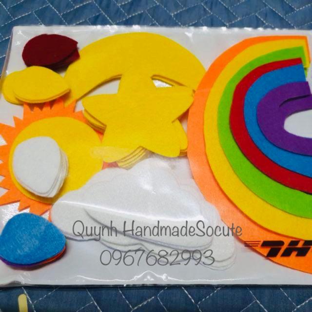 Hình cắt may treo nôi Cầu vồng Mây Trăng