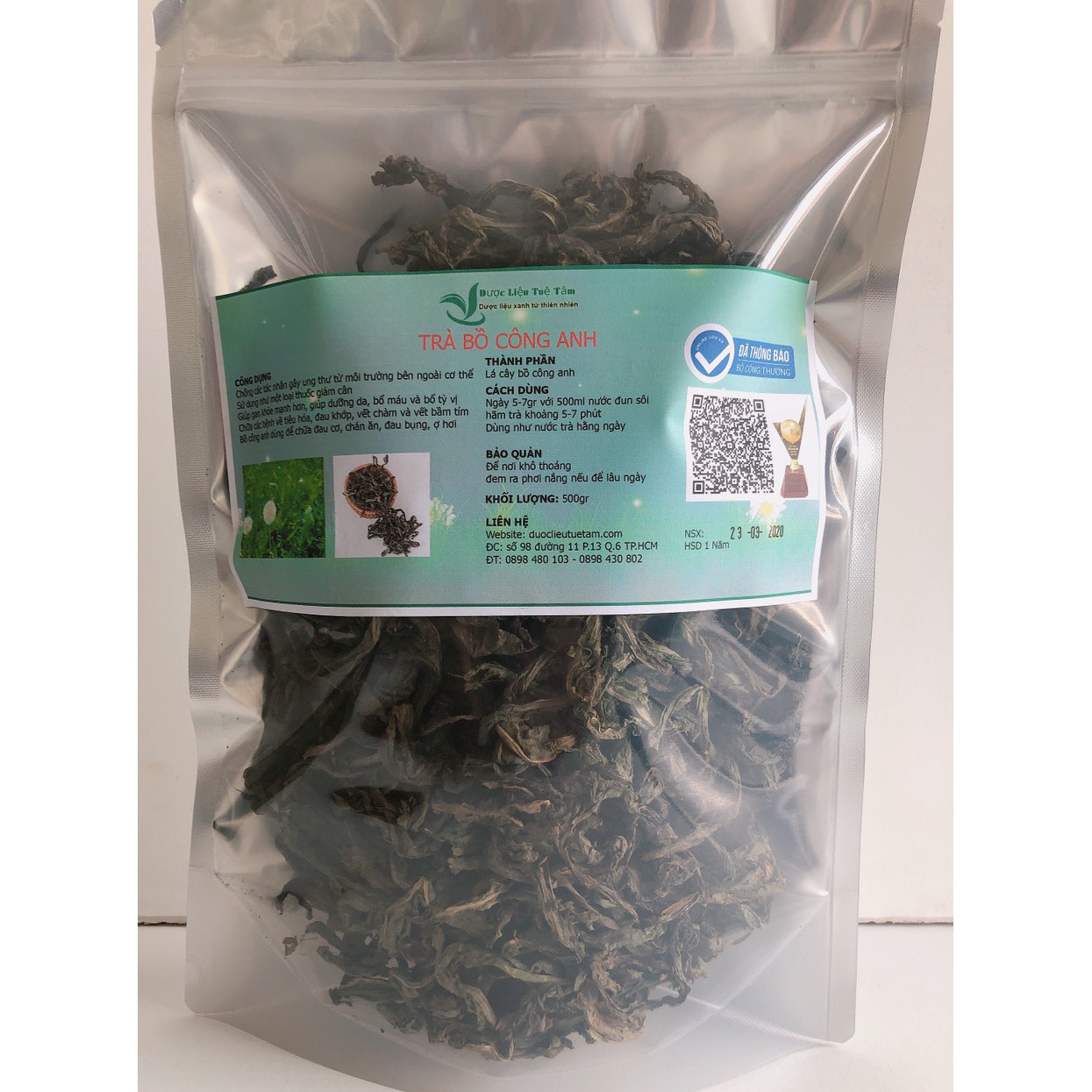 Trà bồ công anh sấy khô (500g)