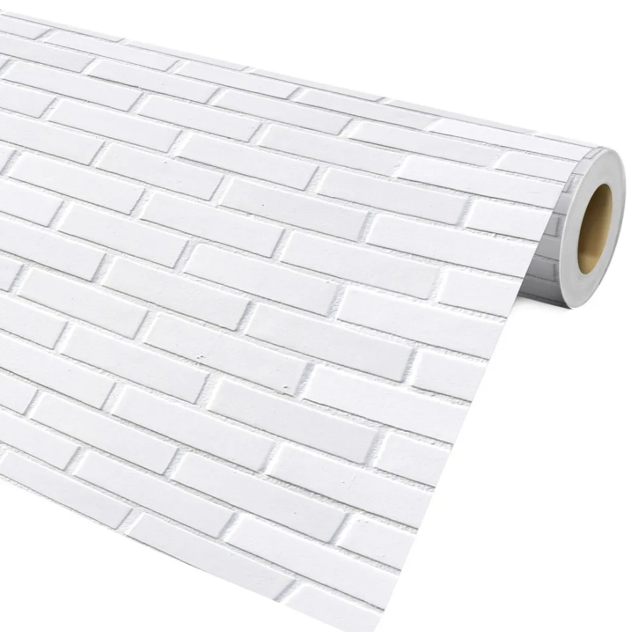 Combo 10 mét giấy dán tường, decal dán tường trang trí nhà cửa GẠCH VIÊN TRẮNG khổ 45cm