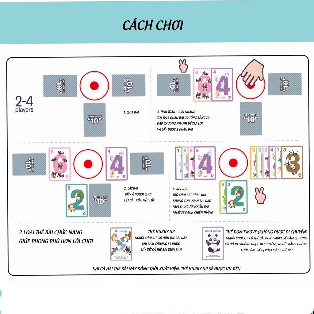 ĐỒ CHƠI TOÁN HOC CRAZY COUNTING CỘNG TRỪ TRONG PHẠM VI 10 KÈM CHUÔNG GIÚP BÉ PHÁT TRIỂN TƯ DUY