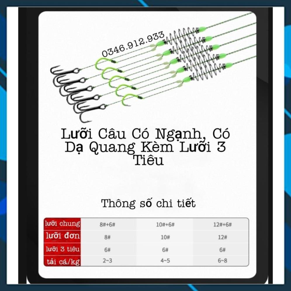 Bộ 10 Thẻo Dù Câu Cá Kèm Lò Xo Và Lưỡi 3 Tiêu Buộc Sẵn Câu Đài Cao Cấp Lưỡi Câu Cas Đại Lý Đồ Câu Cá_ PK1