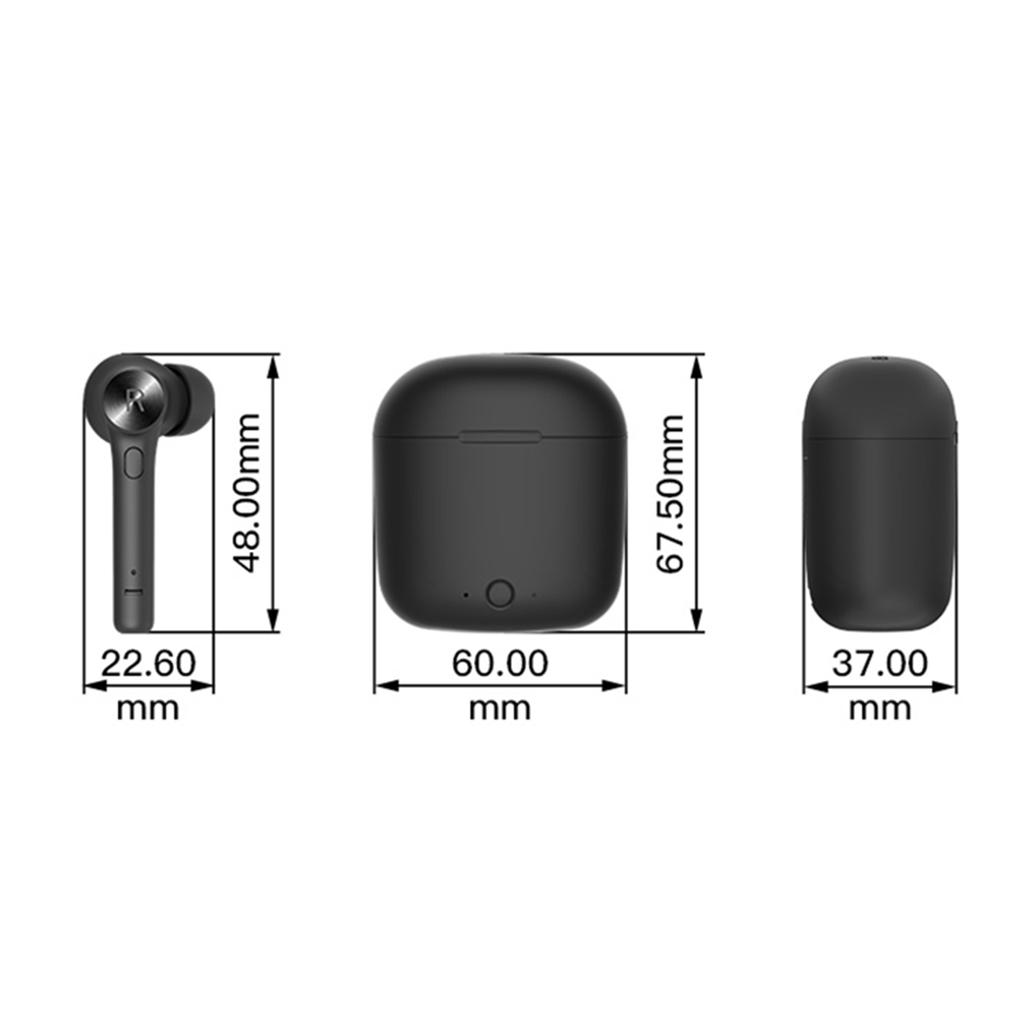 Bluetooth Headphones Deep Bass HiFi Stereo Sound True Wireless Earbuds in Ear Bluetooth Earphones Headset with Built in Mic and Charging Case