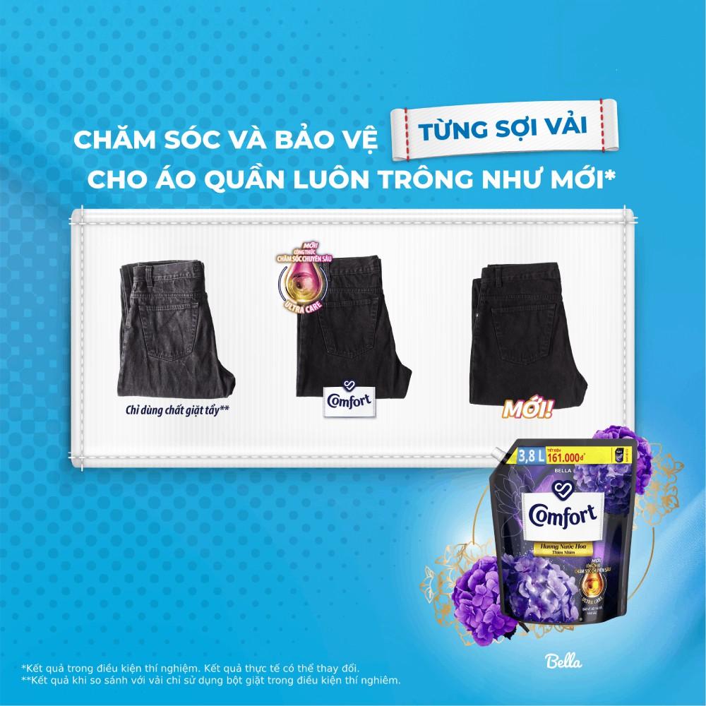 Combo 2 túi nước xả vải Comfort Nước hoa Bella khổng lồ 3.8LX2