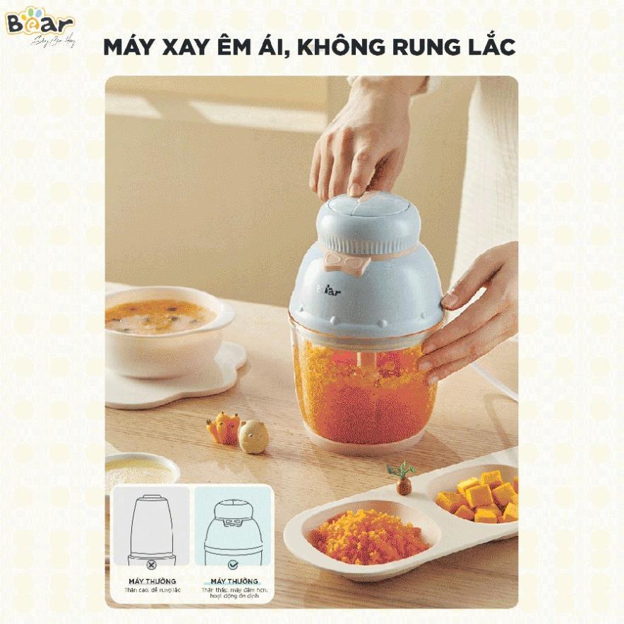 Máy Xay Đa Năng BEAR 600ml Dành Cho Bé Ăn Dặm Bản Quốc Tế BH Chính Hãng 18 Tháng. Máy xay đa năng chính hãng HAGU - Hàng chính hãng