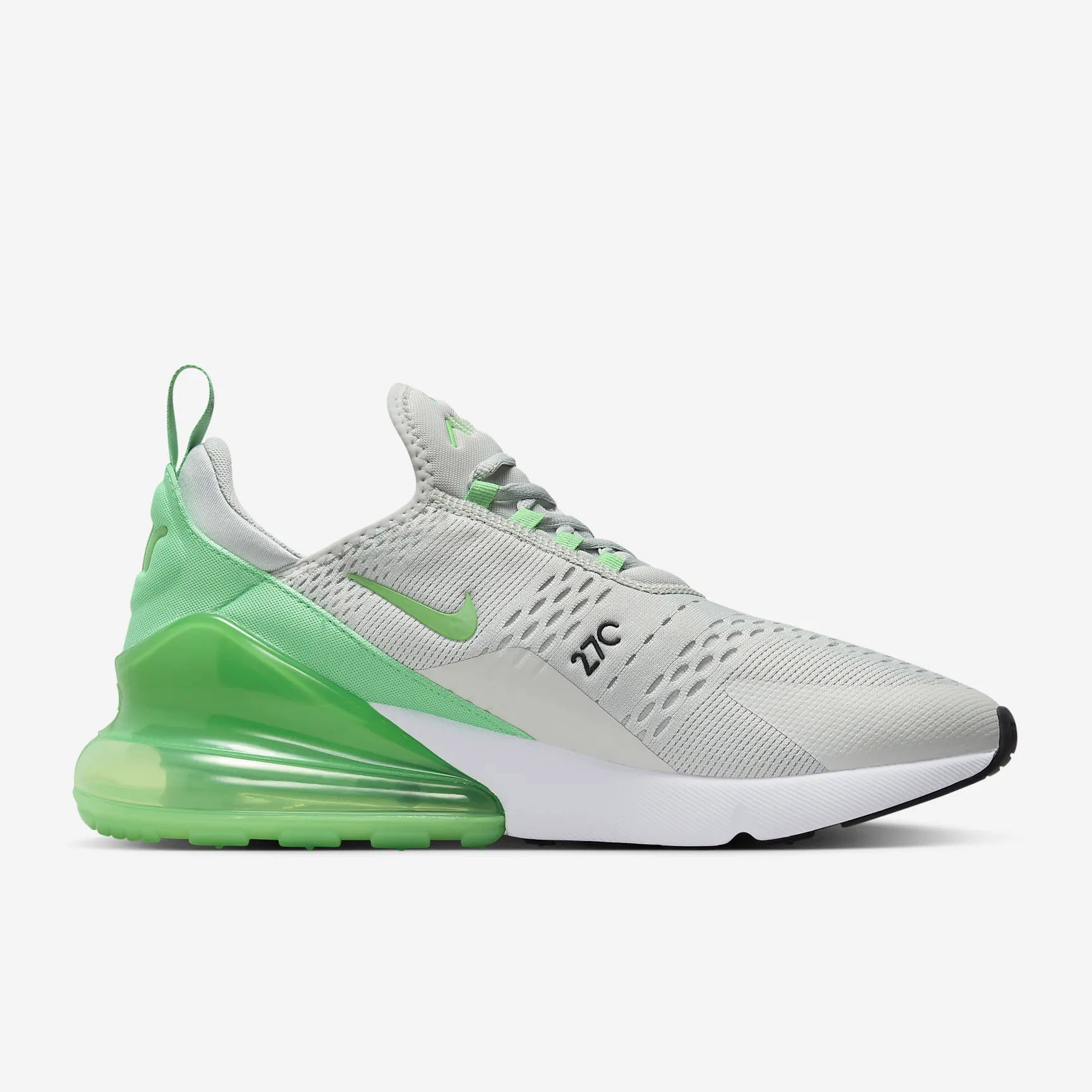Giày thời trang nam NIKE AIR MAX 270 - LIGHT SILVER/GREEN SHOCK-BLACK-WHITE - 8 US