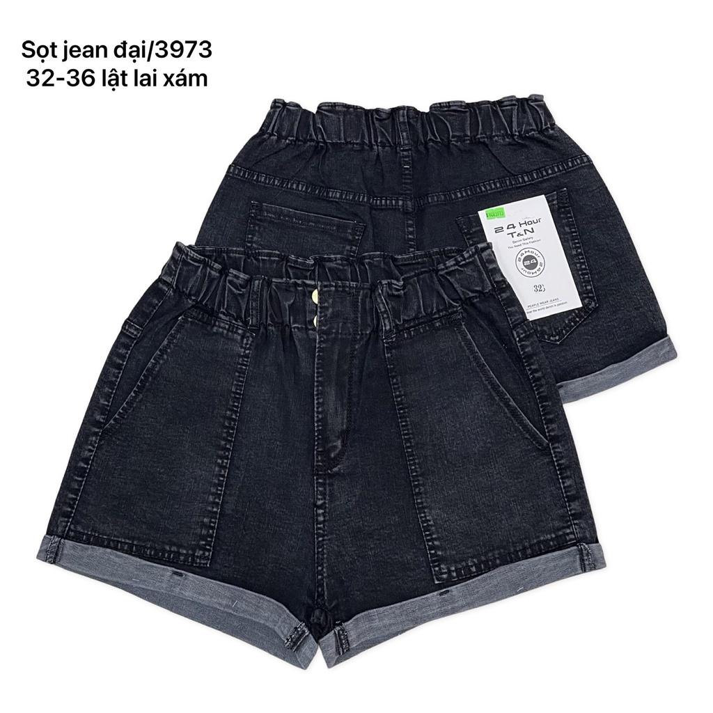 Quần short jean lưng thun dành cho BigSize Nữ lưng cao, co dãn mạnh, đang hot trend 3973 molijean