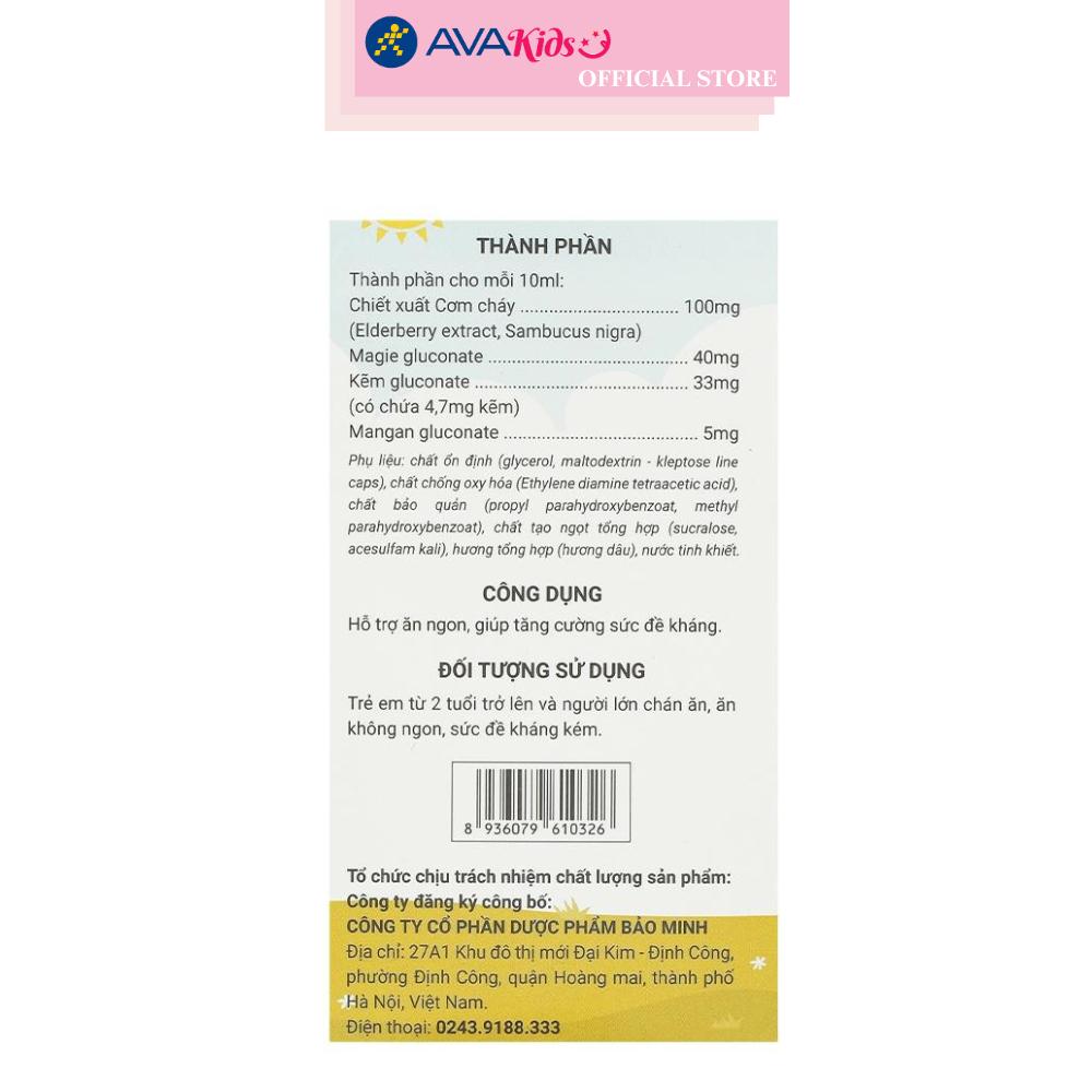 Siro Avisure ZinC hỗ trợ ăn ngon, tăng đề kháng 20 ống (từ 2 tuổi)