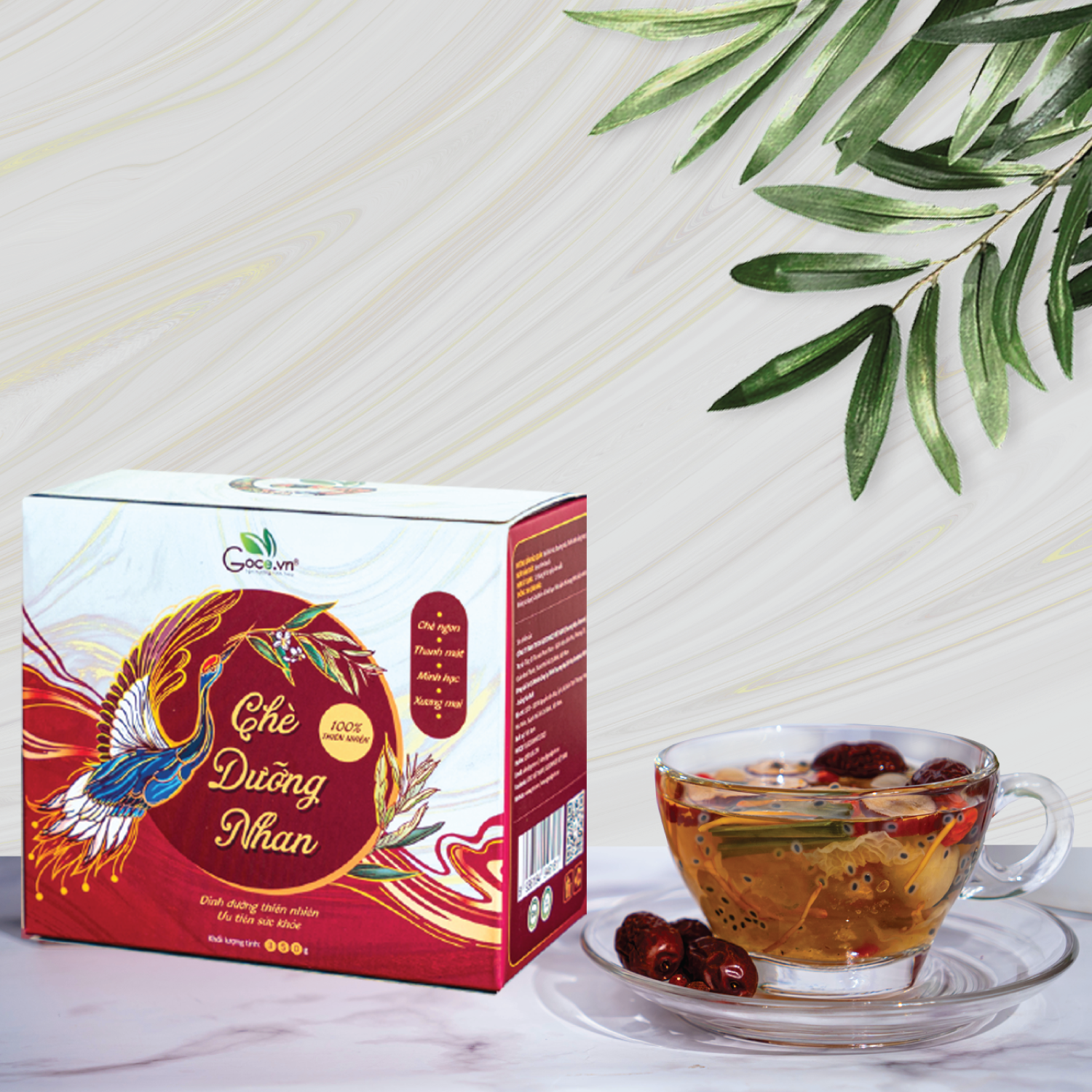 Chè dưỡng nhan Goce - Hộp 13 nguyên liệu nấu chè dưỡng nhan - 350g