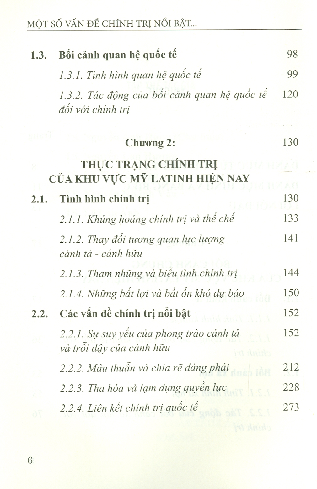 Một Số Vấn Đề Chính Trị Nổi Bật Của Khu Vực Mỹ Latinh Hiện Nay (Sách chuyên khảo)