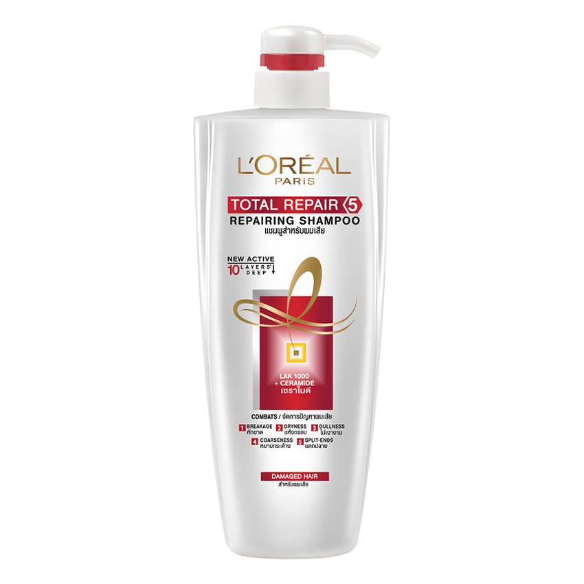 Dầu gội phục hồi tóc L'oreal Paris Elseve Total Repair 5 Repairing Shampoo 650ml