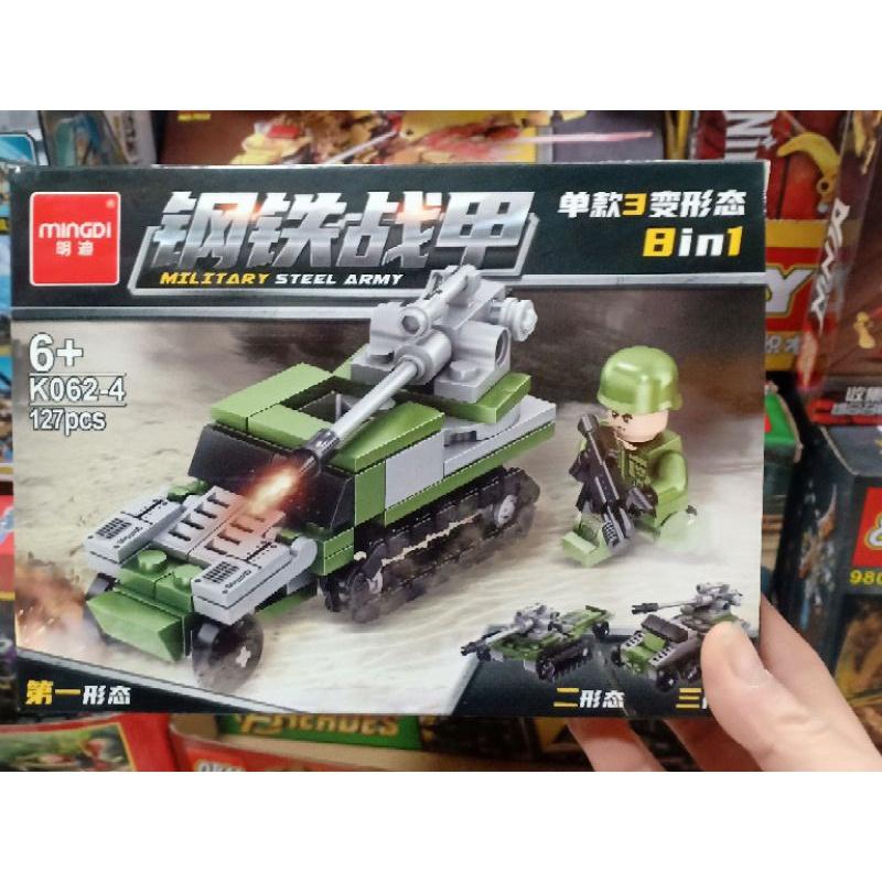 Đồ Chơi Lego Xếp Hình Quân Sự Xe Tăng - Xe Tải - Chiến Hạm - Bộ Lính Oxford K062