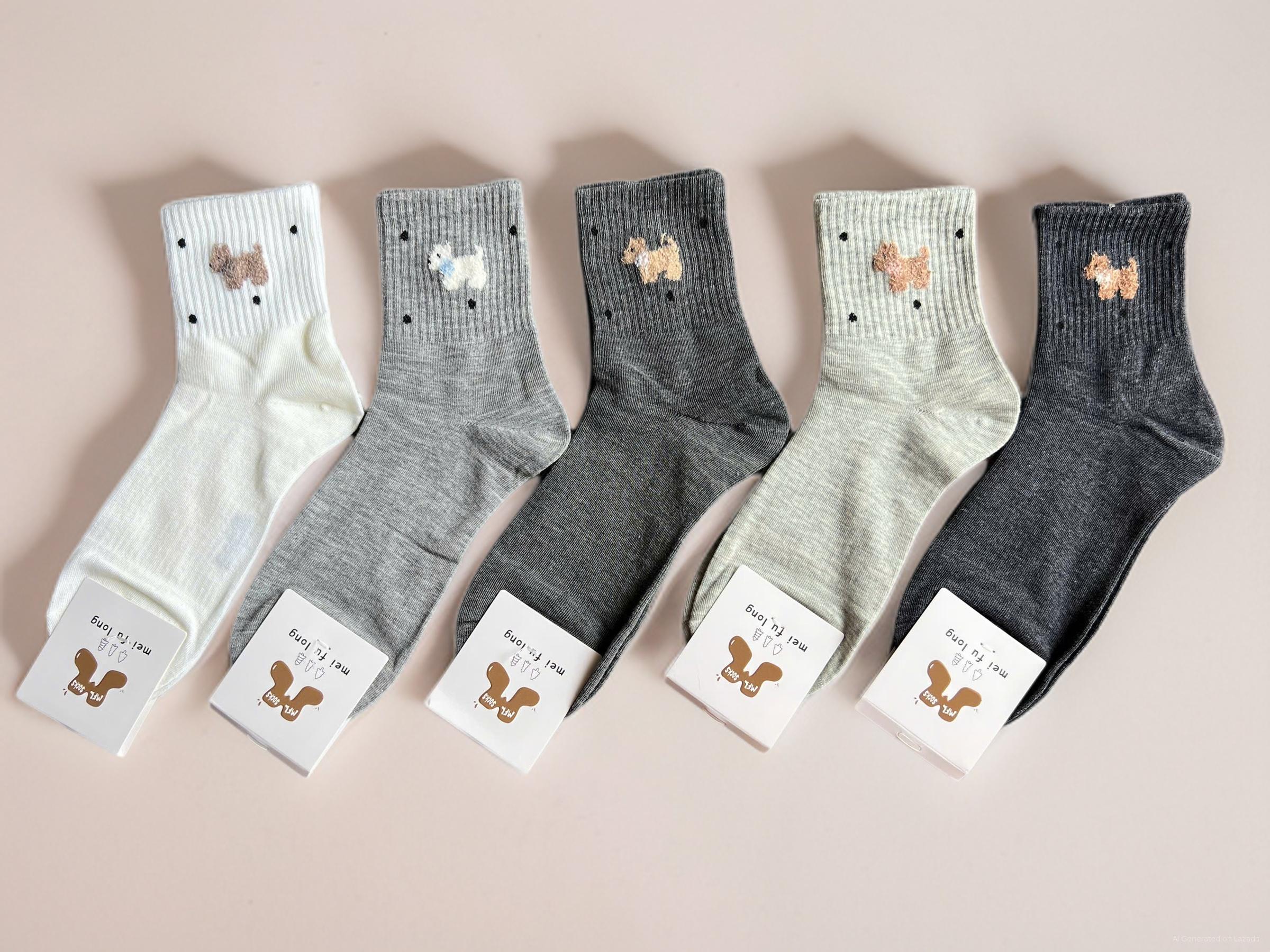 SET 5 ĐÔI TẤT VỚ NỮ CỔ CAO MÃ 27 DÀNH CHO NỮ