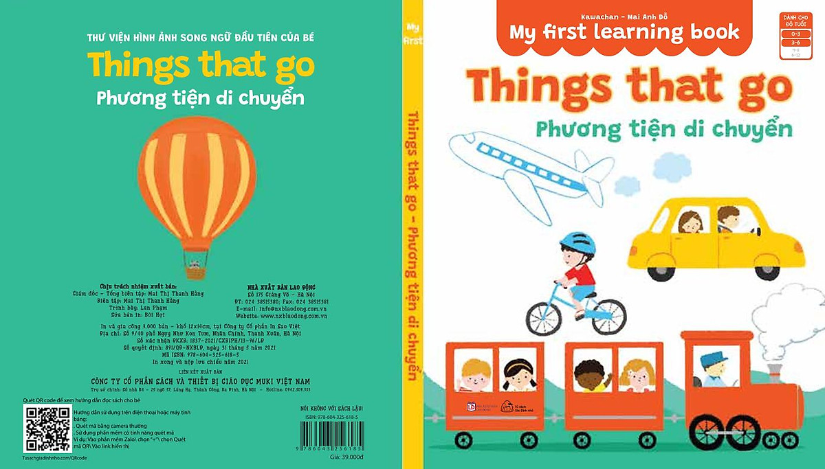 Sách Muki - Bộ 8 Cuốn My First Learning Book - Thư Viện Hình Ảnh Song Ngữ Đầu Tiên Cho Bé