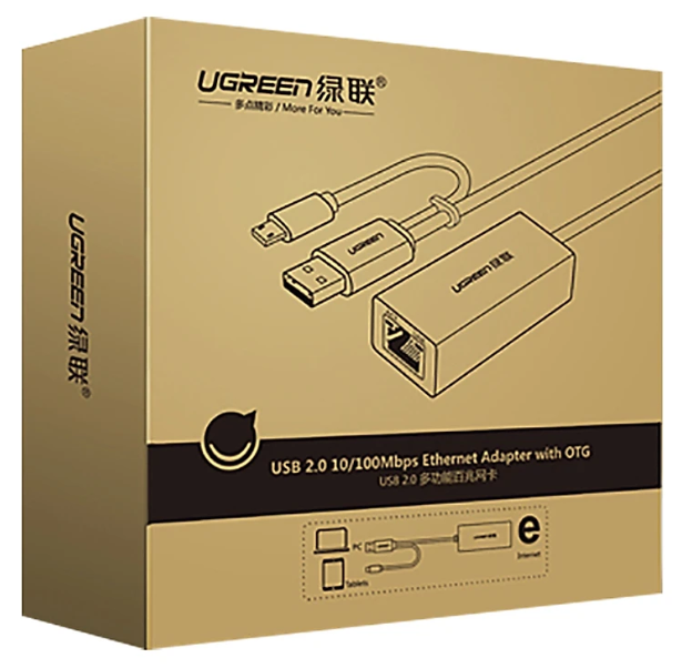 Cáp Chuyển Đổi Ugreen USB Sang RJ45 Type-C 30219 - Hàng Chính Hãng