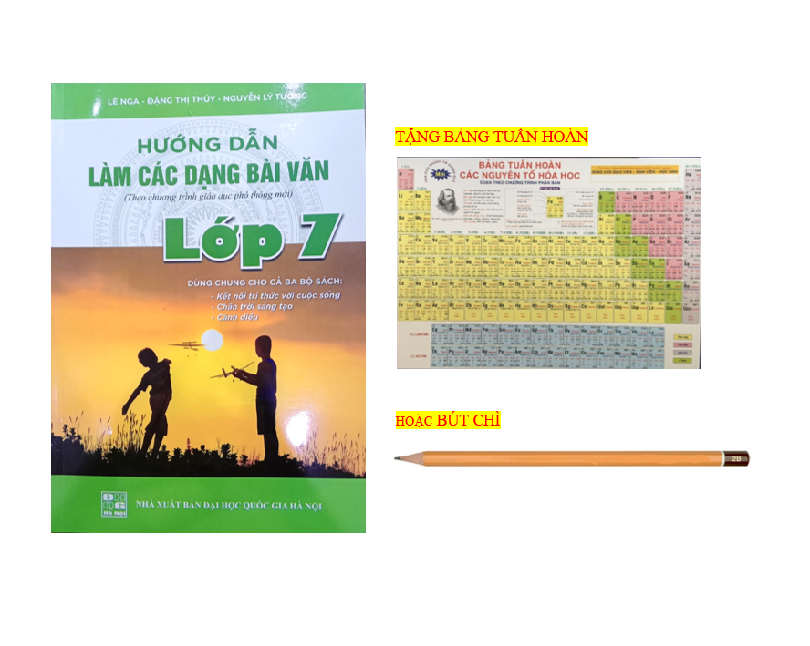 Sách - Hướng Dẫn Làm Các Dạng Bài Văn Lớp 7 Dùng Chung Cho 3 Bộ Sách