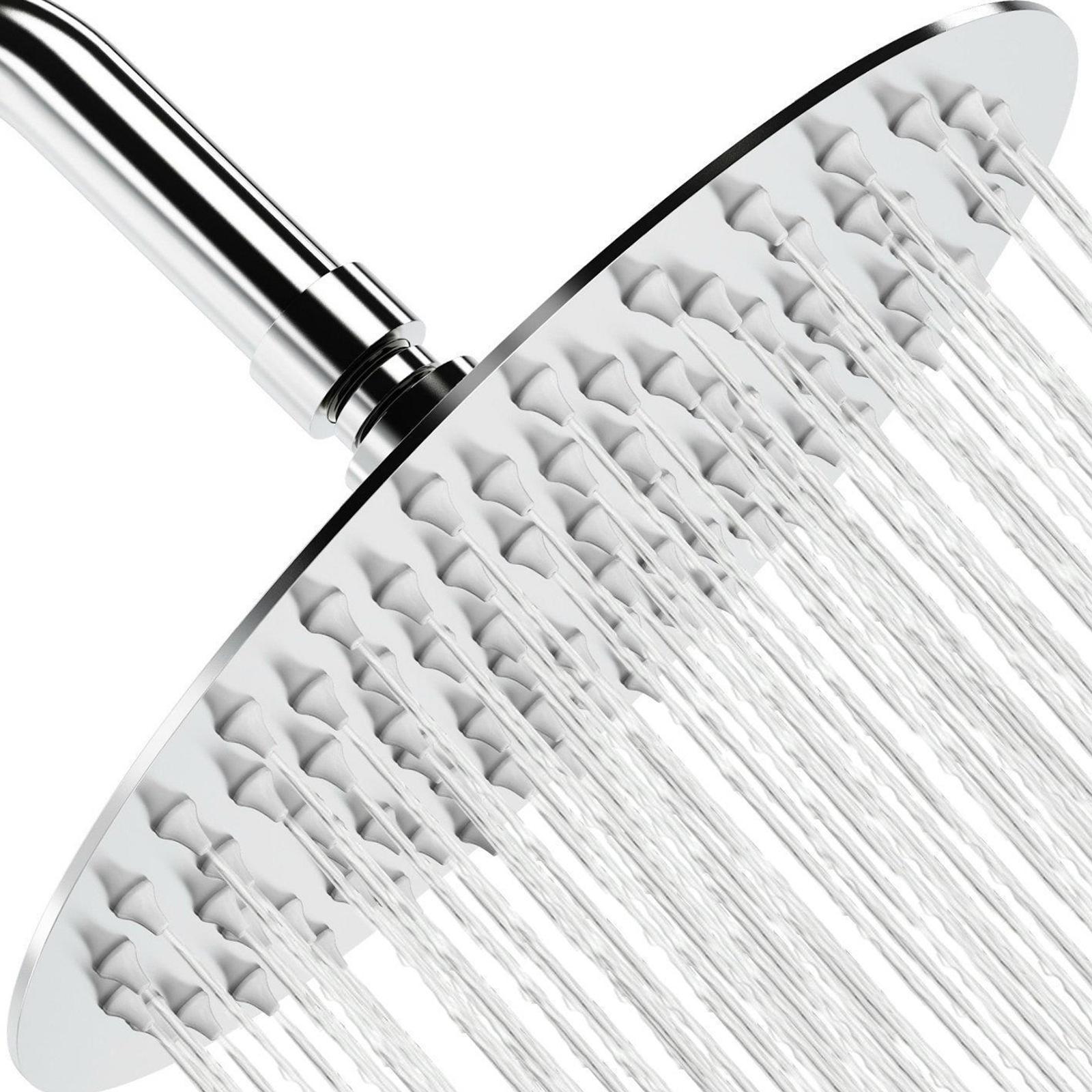Đầu Vòi Sen Xoay 10 Inch Hình Tròn G1 / 2 Áp Suất Cao Bằng Thép Không Gỉ