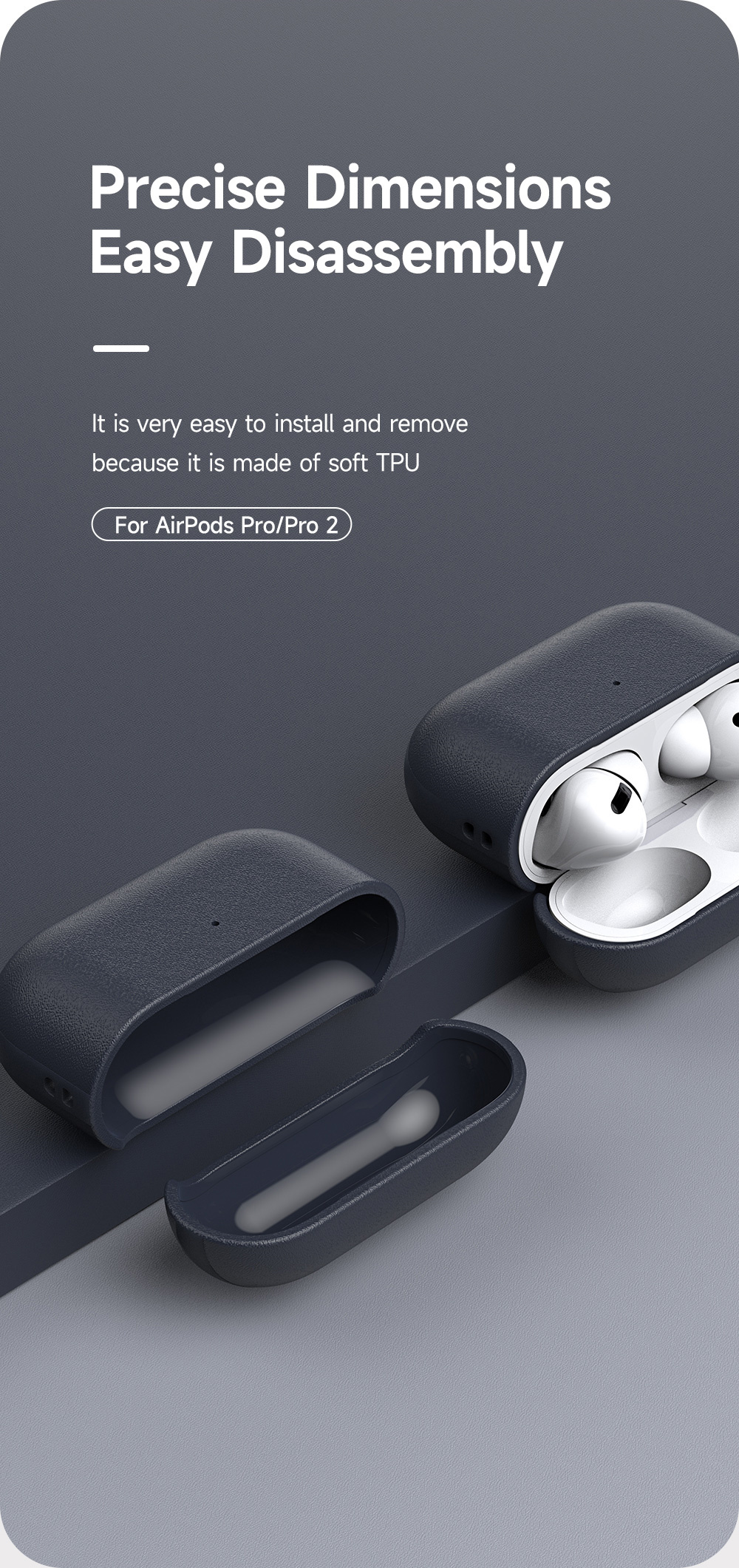 Case Ốp Bao Bảo Vệ Dành Cho Airpods Pro 2/ Airpods Pro, Dux Ducis Plen Series TPU Case - Hàng Chính Hãng