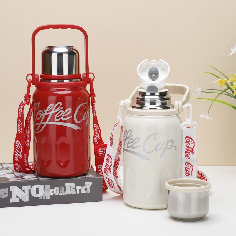 Bình Giữ Nhiệt Coffe Cup Dung Tích 1200ml 800Ml. Bình Đựng Nước Bằng Chất Liệu Inox 316 Cao Cấp