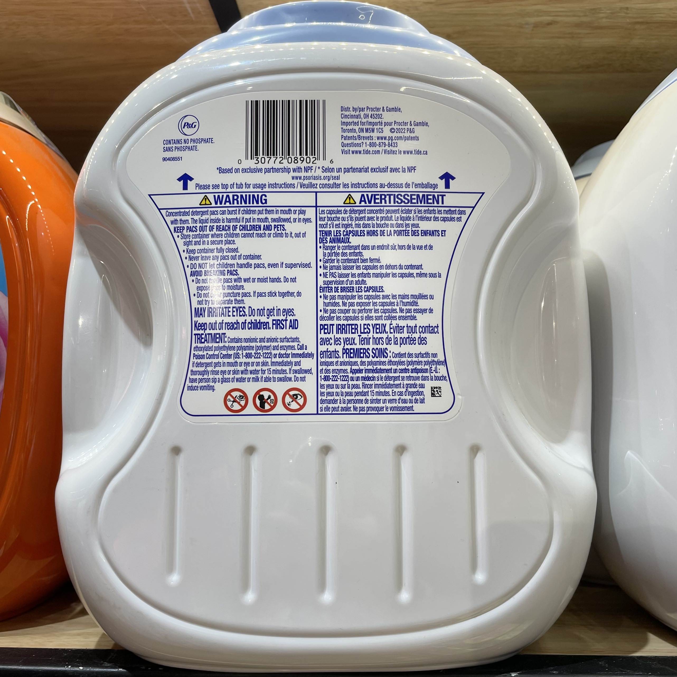 Viên Giặt Xả Quần Áo Tide Pods Free &amp; Gentle 152 Viên 3,45kg Hàng Nhập Mỹ
