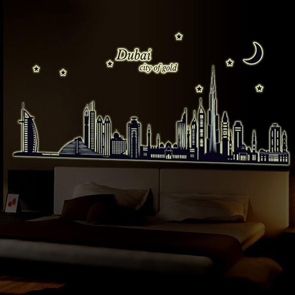 Decal dán tường Thành phố Dubai