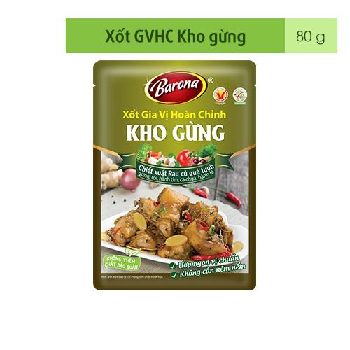 Xốt Gia Vị Hoàn Chỉnh BARONA - Kho Gừng 80g