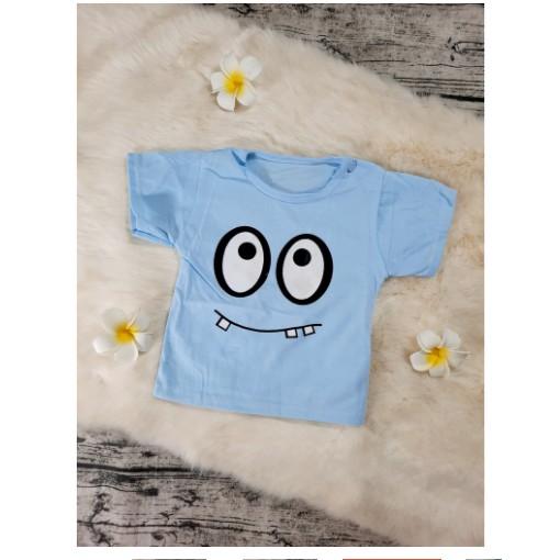 Áo cọc tay màu hè chất cotton cho bé từ 0 đến 15 tháng tuổi