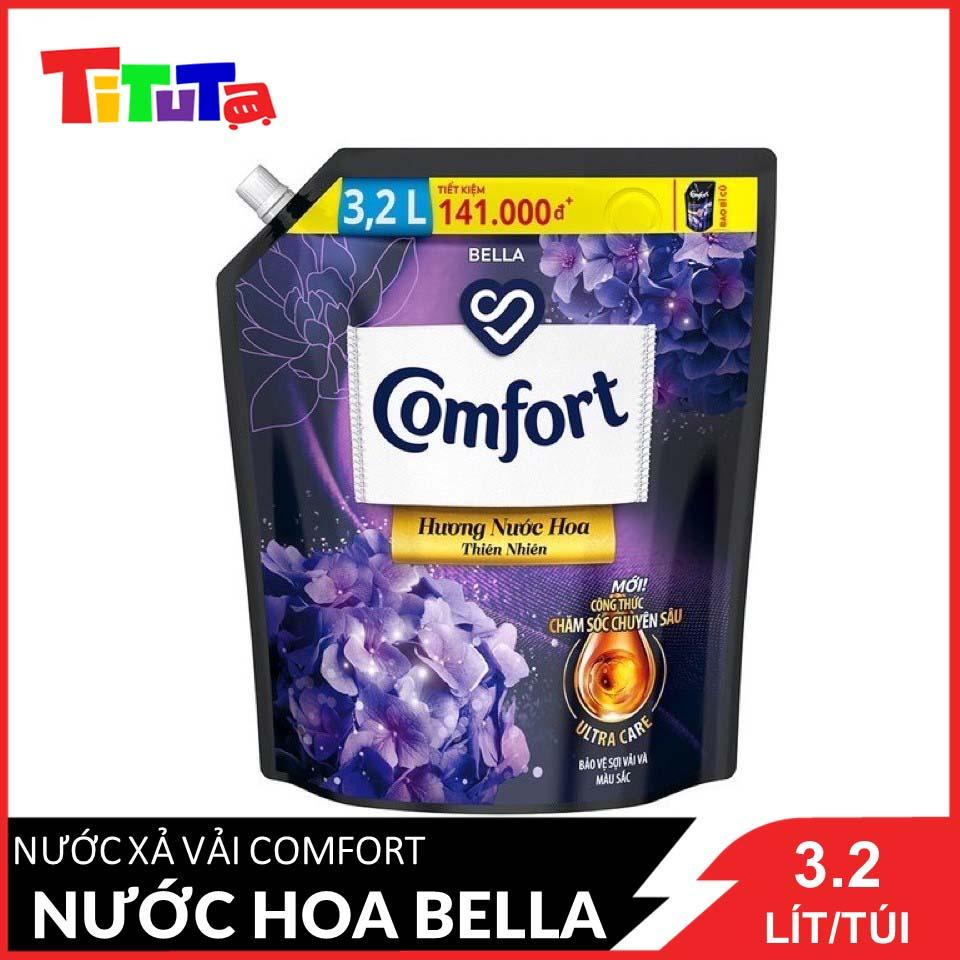 Nước Xả Vải Comfort Hương Nước Hoa Thiên Nhiên Bella (3.2L)