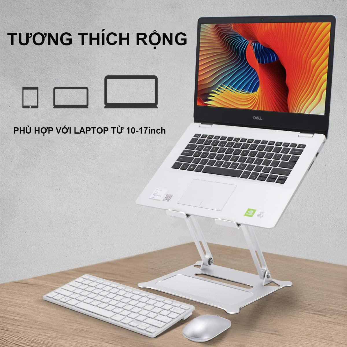 Giá Đỡ Cho Laptop, Macbook, iPad. Hợp Kim Nhôm Cao Cấp. Hai Vị Trí Điều Chỉnh. Gấp Gọn Tùy Thích. Hỗ Trợ Tản Nhiệt Chống Mỏi Cổ, Vai, Gáy. Hàng Chính Hãng Tamayoko